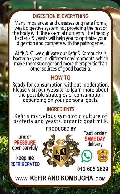 Goat Milk Kefir label