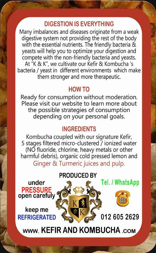Kombucha Ginger Turmeric by K&K Malaysia Kuala Lumpur